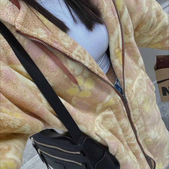 🎉LAST CHANCE🎉 FREE PEOPLE Cozy Printed Blanket Hoodie / Sunset Combo - Picture 6 of 13